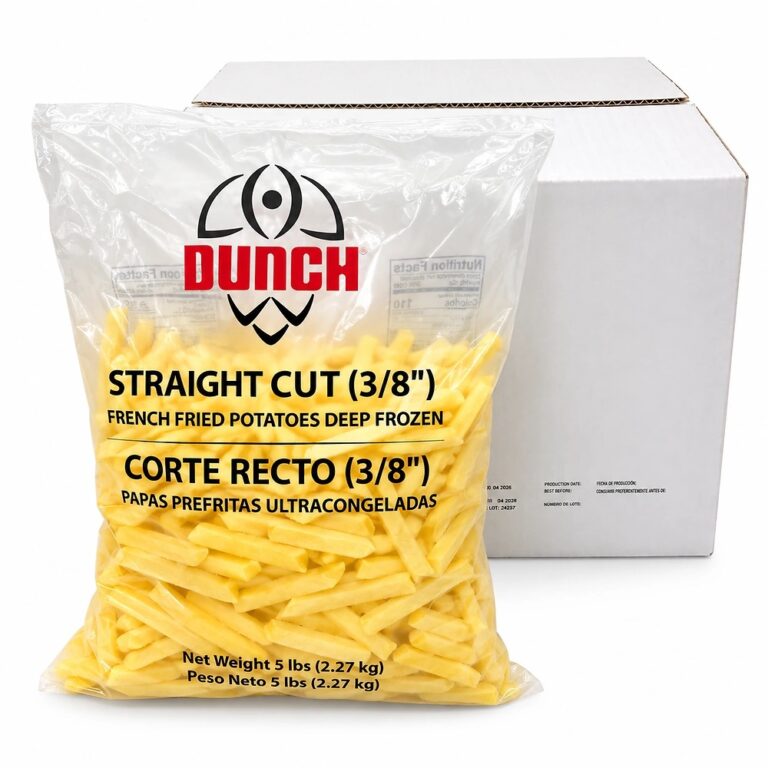 Papas Fritas Congeladas 3/8 6x5LB / French Fried Potatoes Cut 3/8 6x5LB