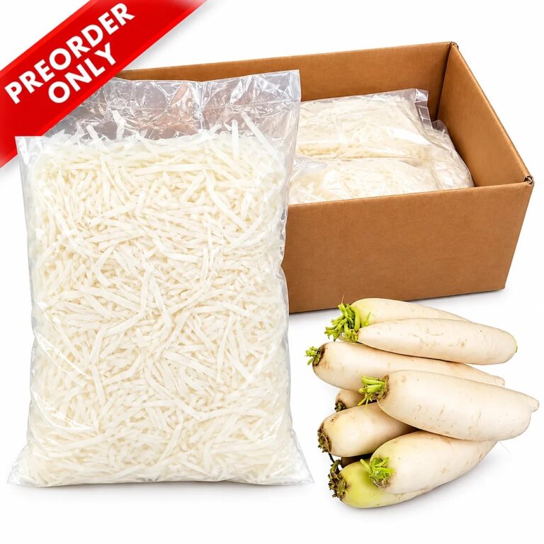 Rabano Daikon Rallado 4x5LB / Shredded Daikon Radish 4x5LB